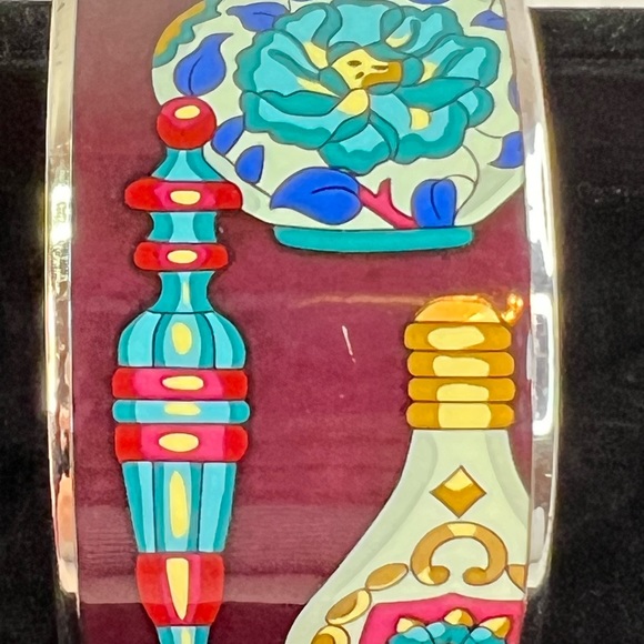 Hermes Extra Wide Bangle Enamel Bangle Size XS w/COA - Picture 8 of 10